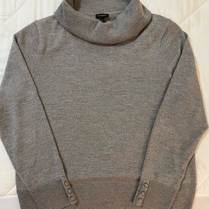 Dressy gray turtleneck sweater